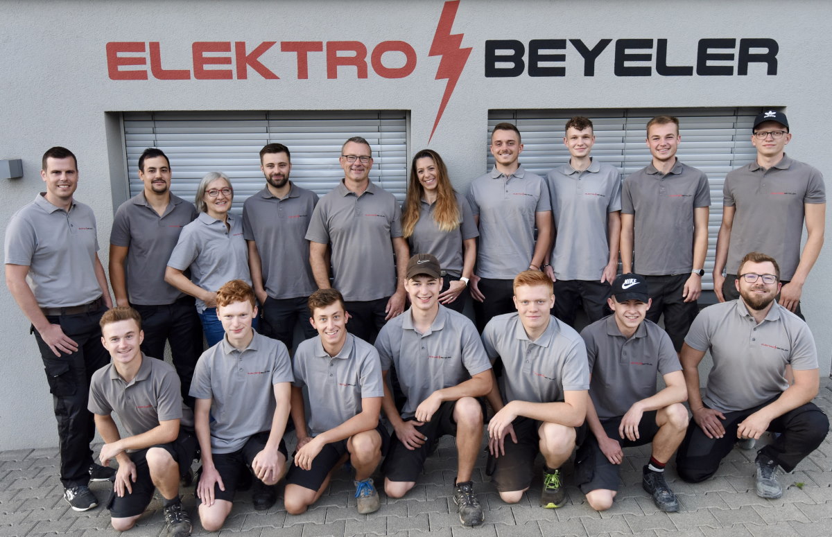 Elektroinstallationen von Elektro Beyeler GmbH, Althäusern, Aristau, Kanton Aargau - Teamfoto